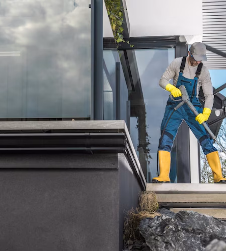 caucasian-men-his-40s-cleaning-backyard-garden-concrete-paths-using-powerful-pressure-washer_1072573-2169